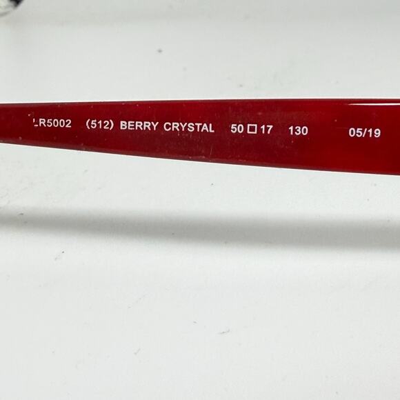 Lenton & Rusby LR5002 512 Red Dark Pink Eyeglasses Frames 50-17 130 H20027 - Picture 5 of 7